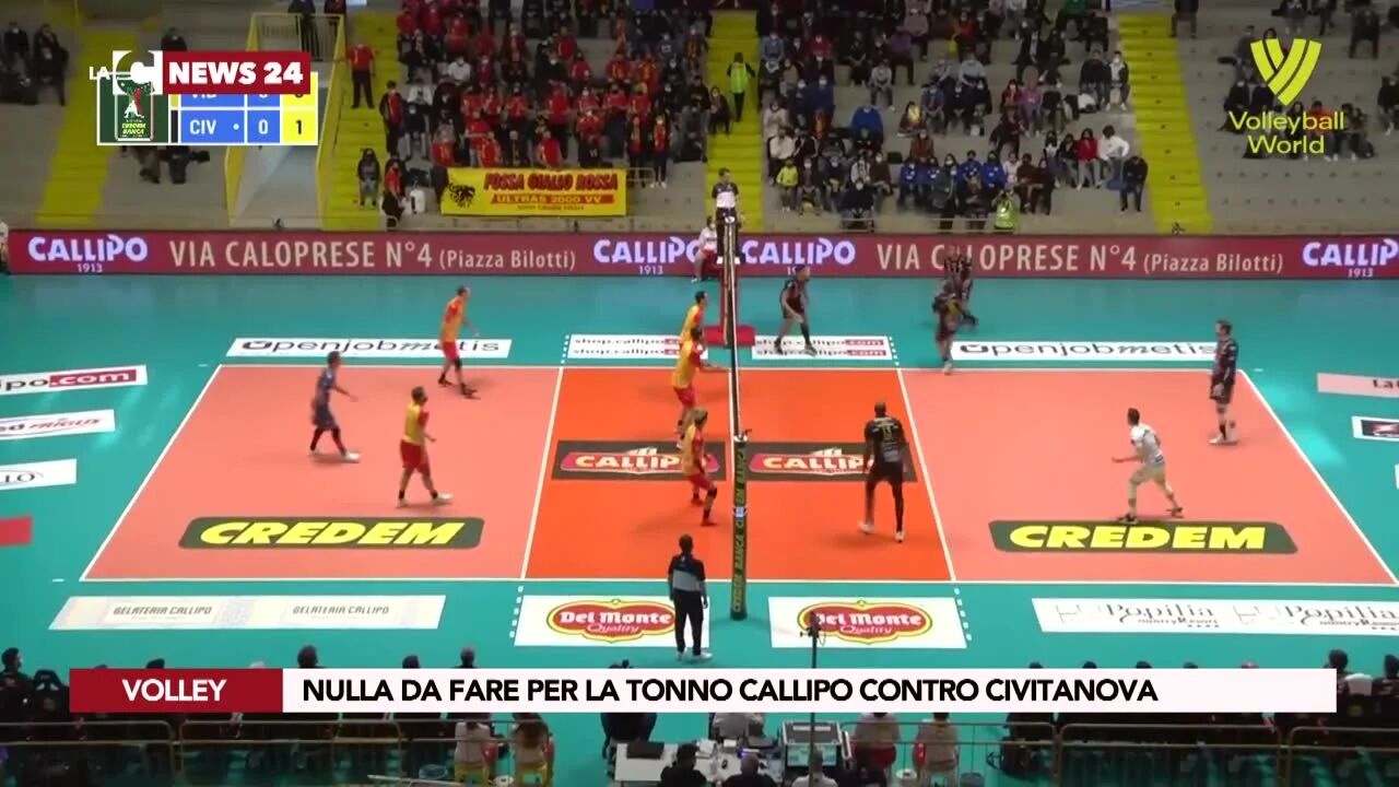 Nulla da fare per la Tonno Callipo contro Civitanova