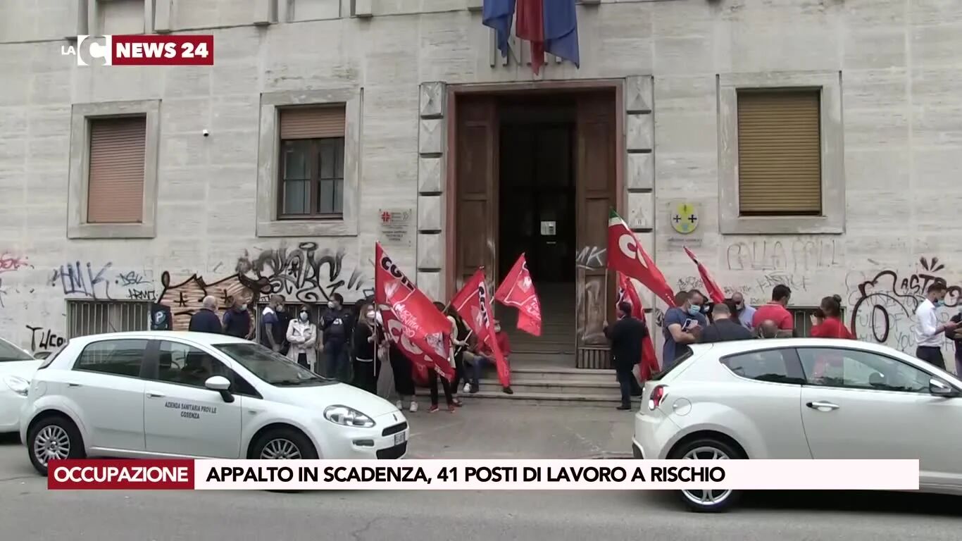 Appalto in scadenza, 41 posti di lavoro a rischio