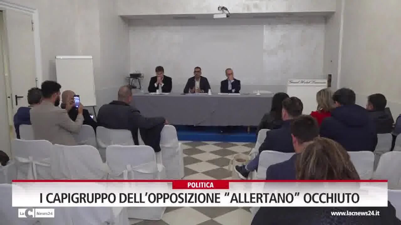 I capigruppo dell’opposizione “allertano” Occhiuto