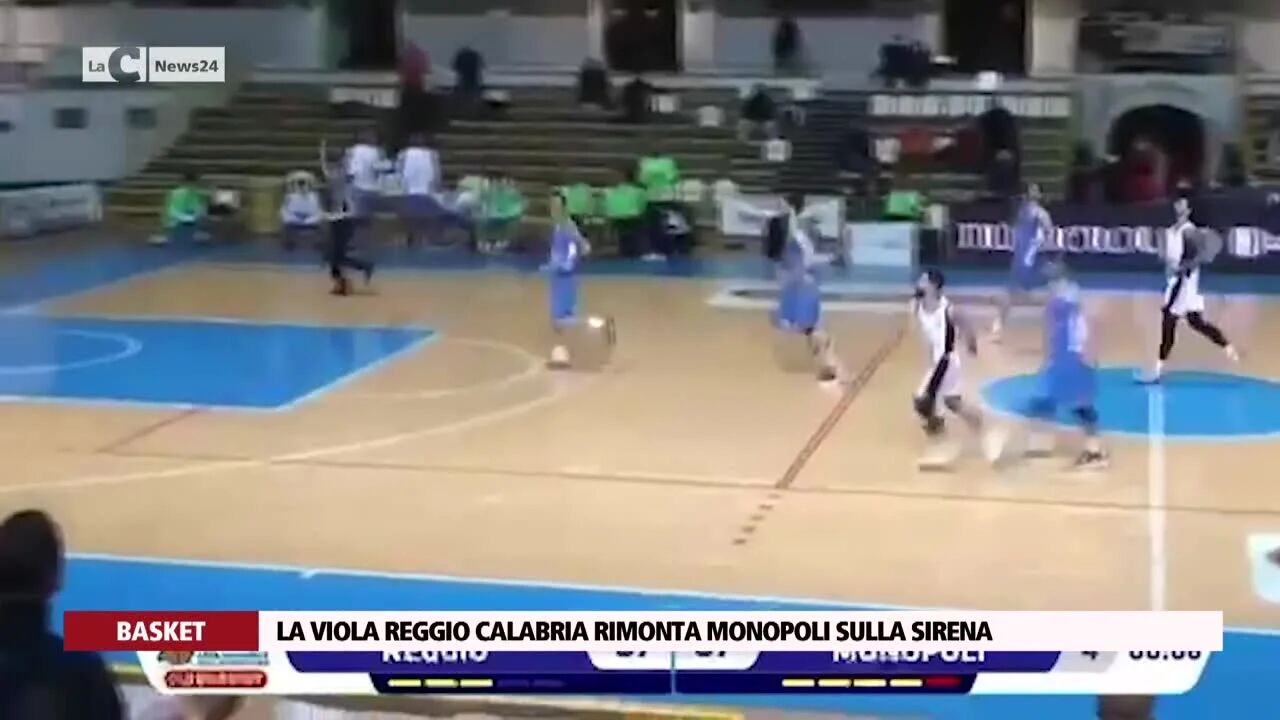 La Viola Reggio Calabria rimonta Monopoli sulla sirena