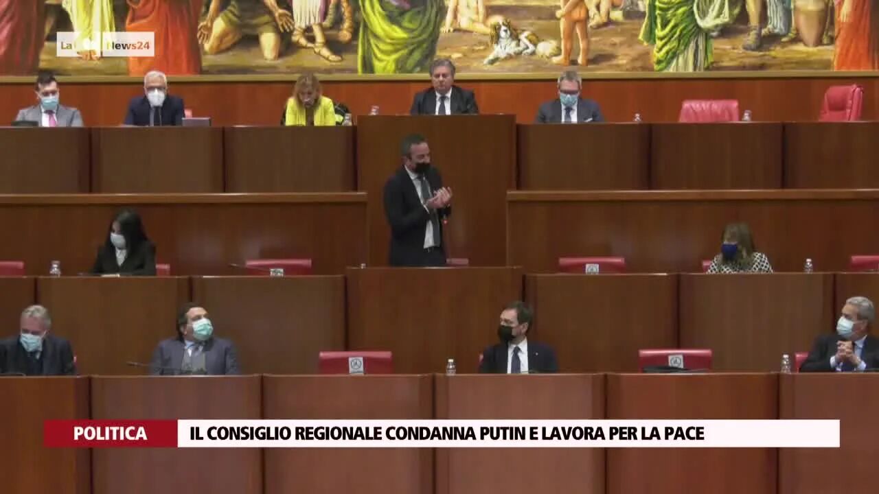 Il Consiglio regionale condanna Putin e lavora per la pace