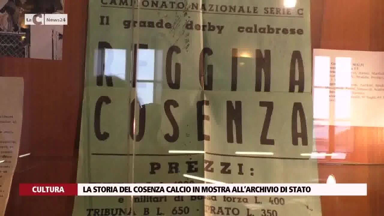 La storia del Cosenza Calcio in mostra all’archivio di Stato