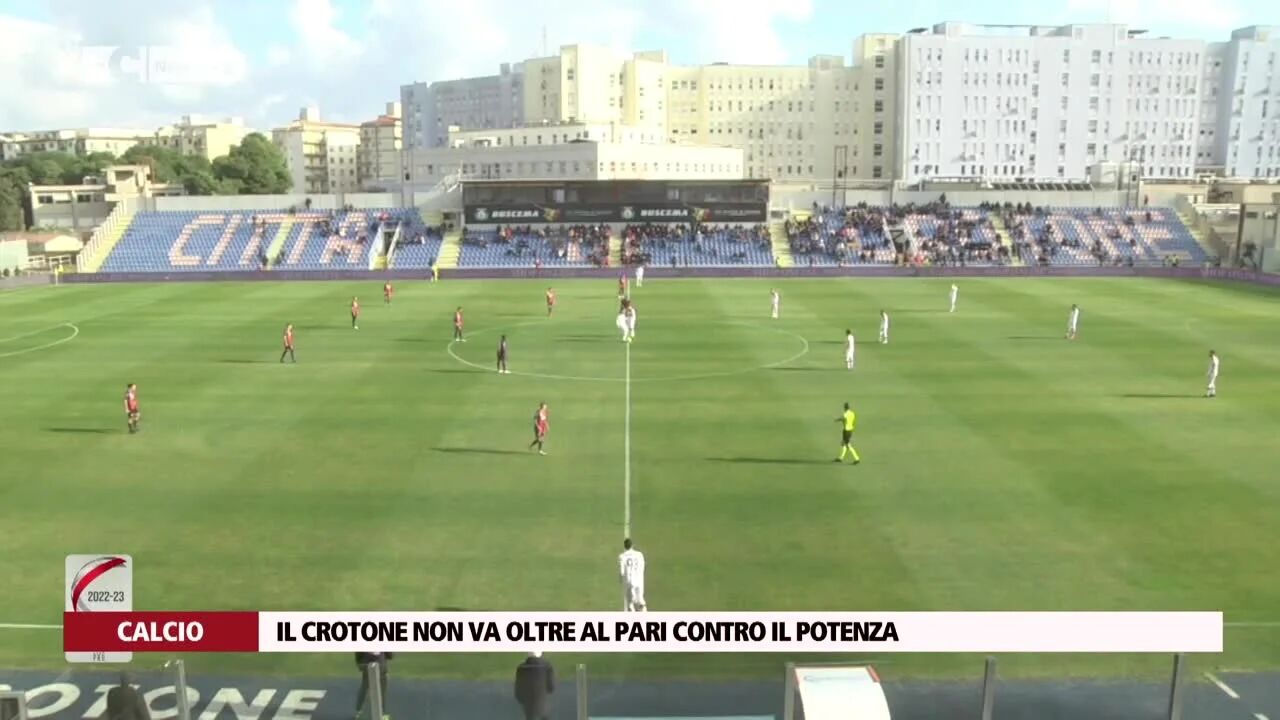 Il Crotone non va oltre al pari contro il Potenza