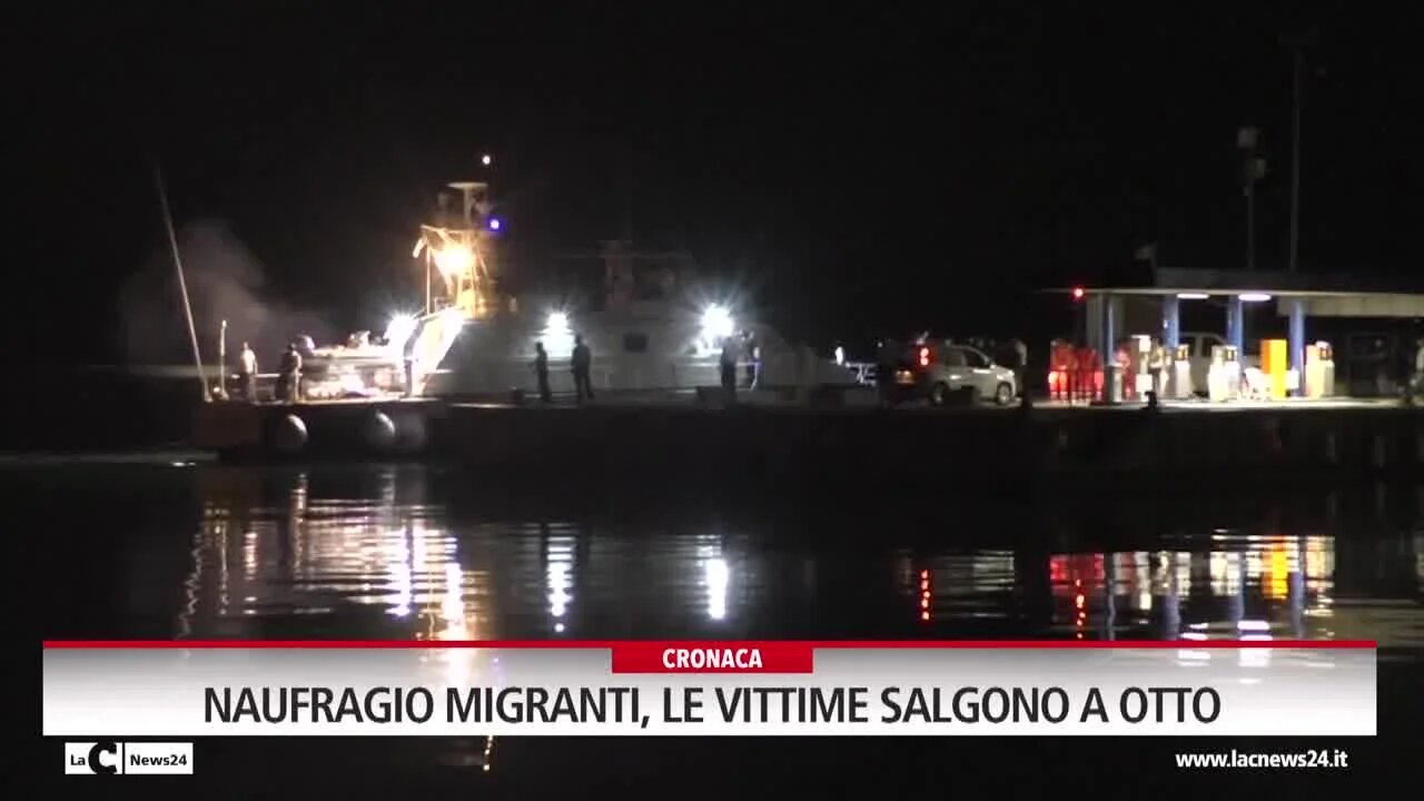 Naufragio migranti, le vittime salgono a otto