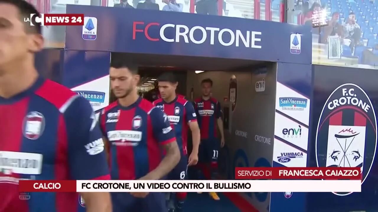Fc Crotone, un video contro il bullismo