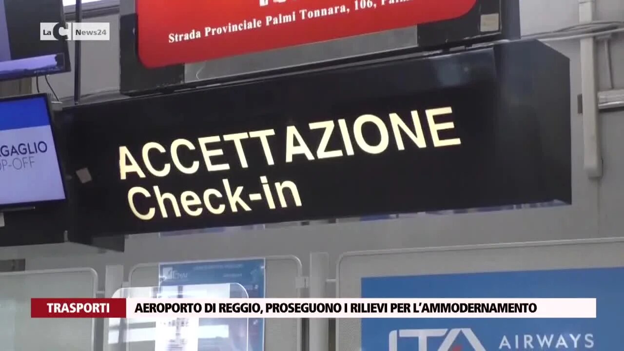 Aeroporto di Reggio, proseguono i rilievi per l’ammodernamento