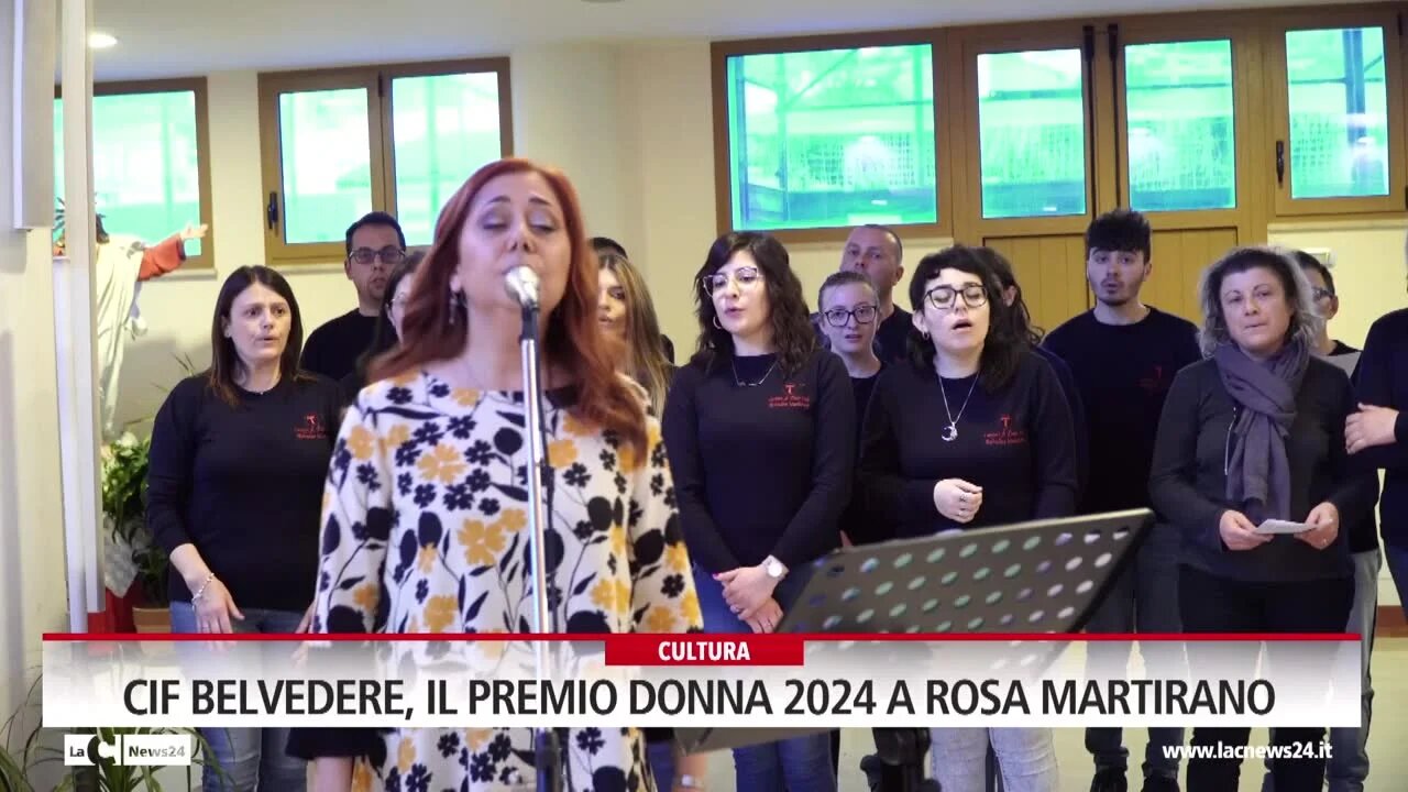 Cif Belvedere, il premio donna 2024 a Rosa Martirano