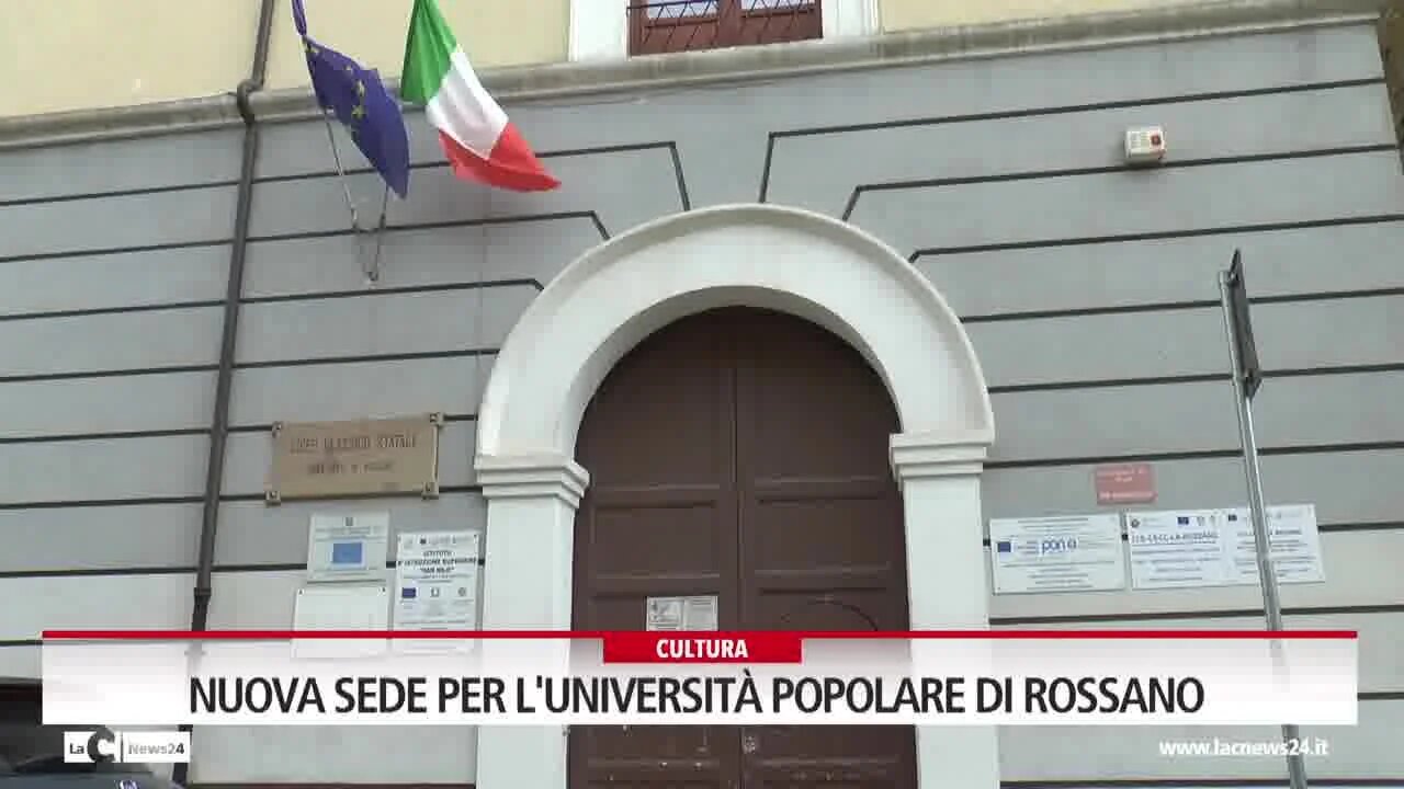 Nuova sede per l'università popolare di Rossano