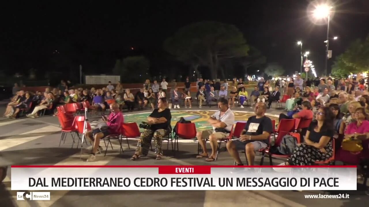 Dal mediterraneo cedro festival un messaggio di pace