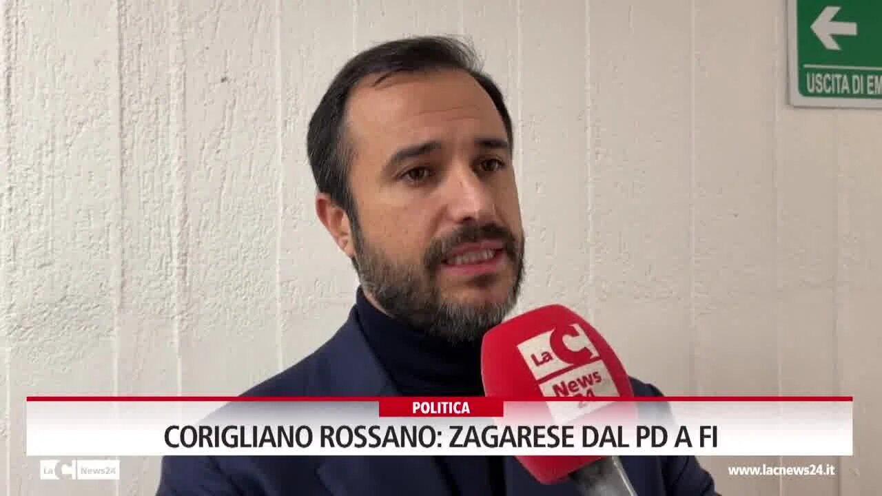 Corigliano Rossano: Zagarese dal Pd a Fi