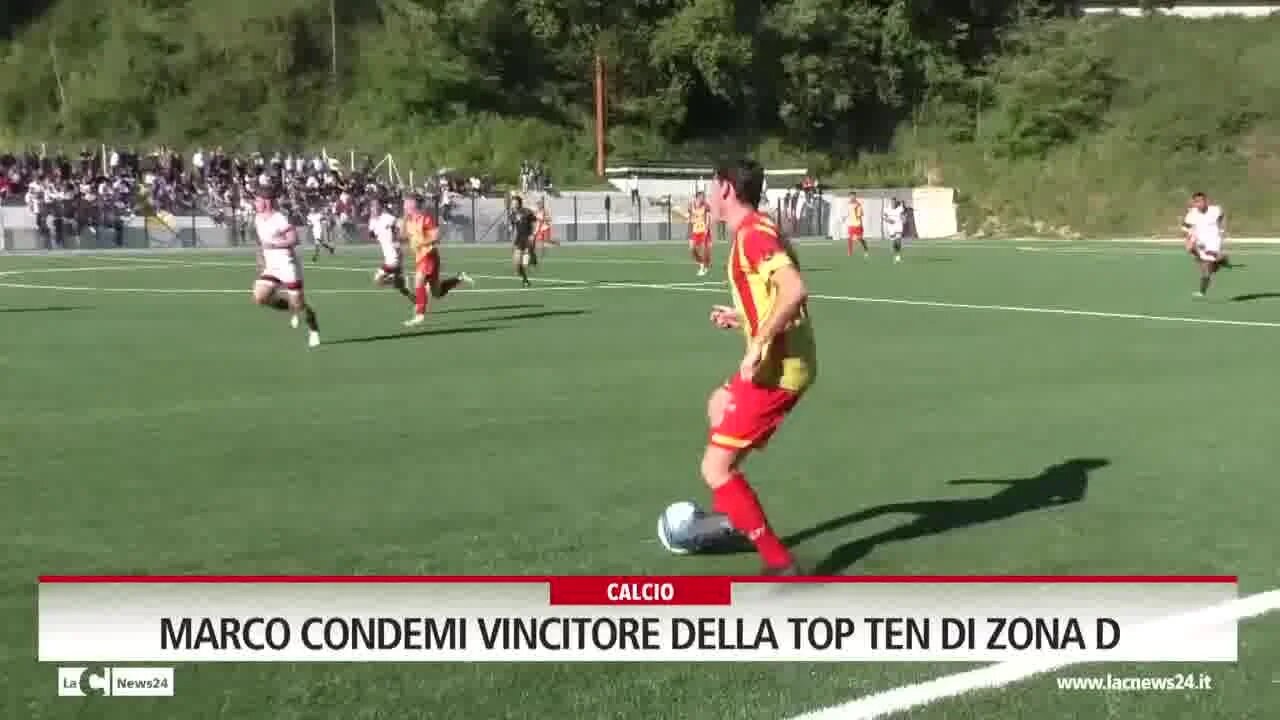 Marco Condemi vincitore della top ten di Zona D