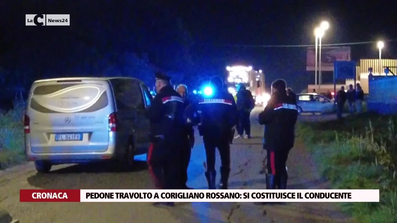 Pedone travolto a Corigliano Rossano si costituisce il conducente