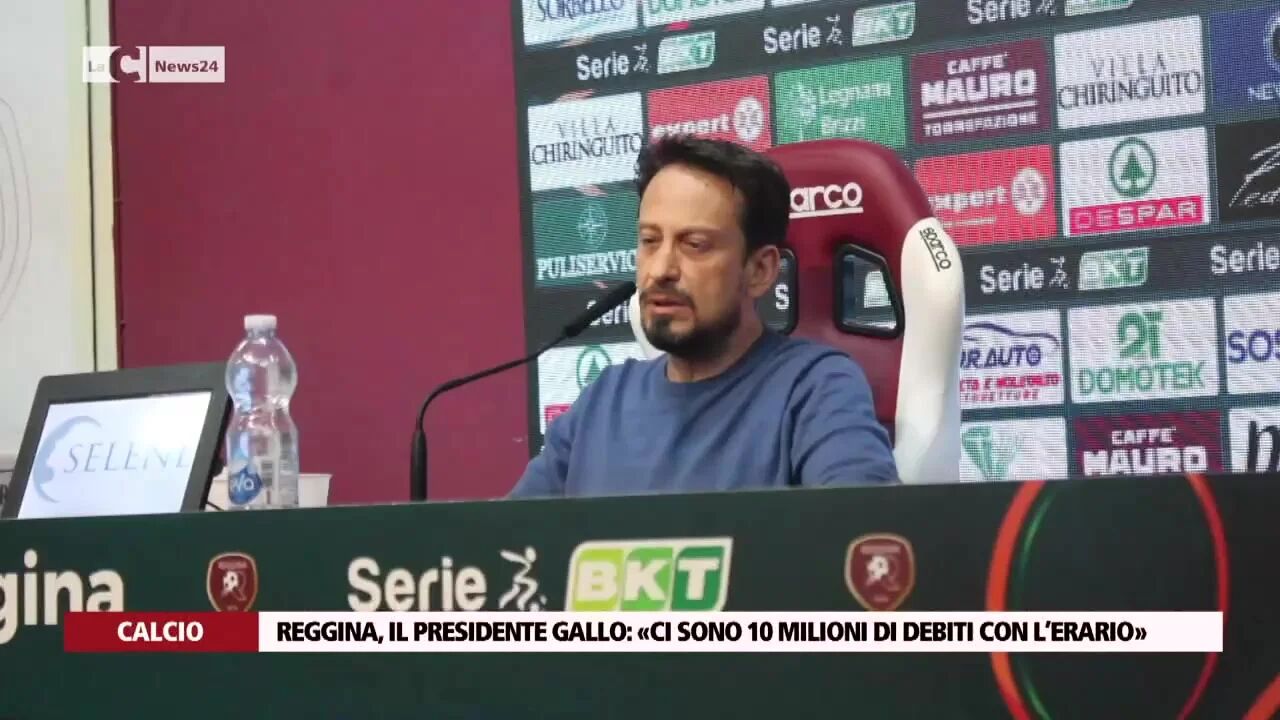 Reggina, il presidente Gallo: «Ci sono 10 milioni di debiti con l’erario»