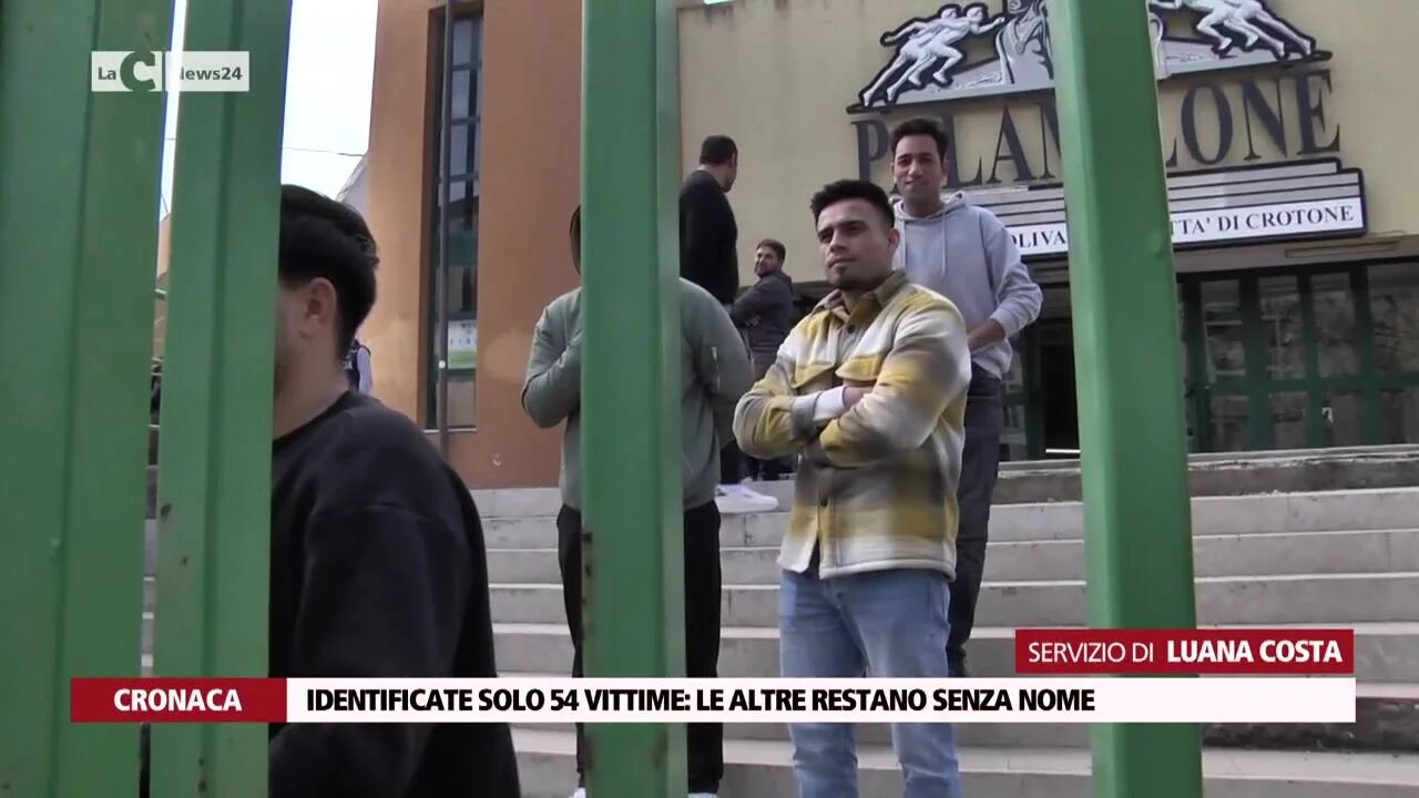 Identificate solo 54 vittime: le altre restano senza nome