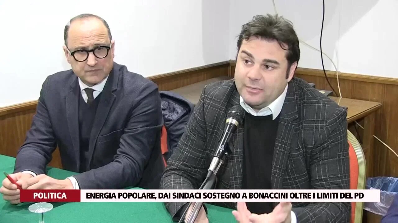 Energia Popolare, dai sindaci sostegno a Bonaccini oltre i limiti del Pd