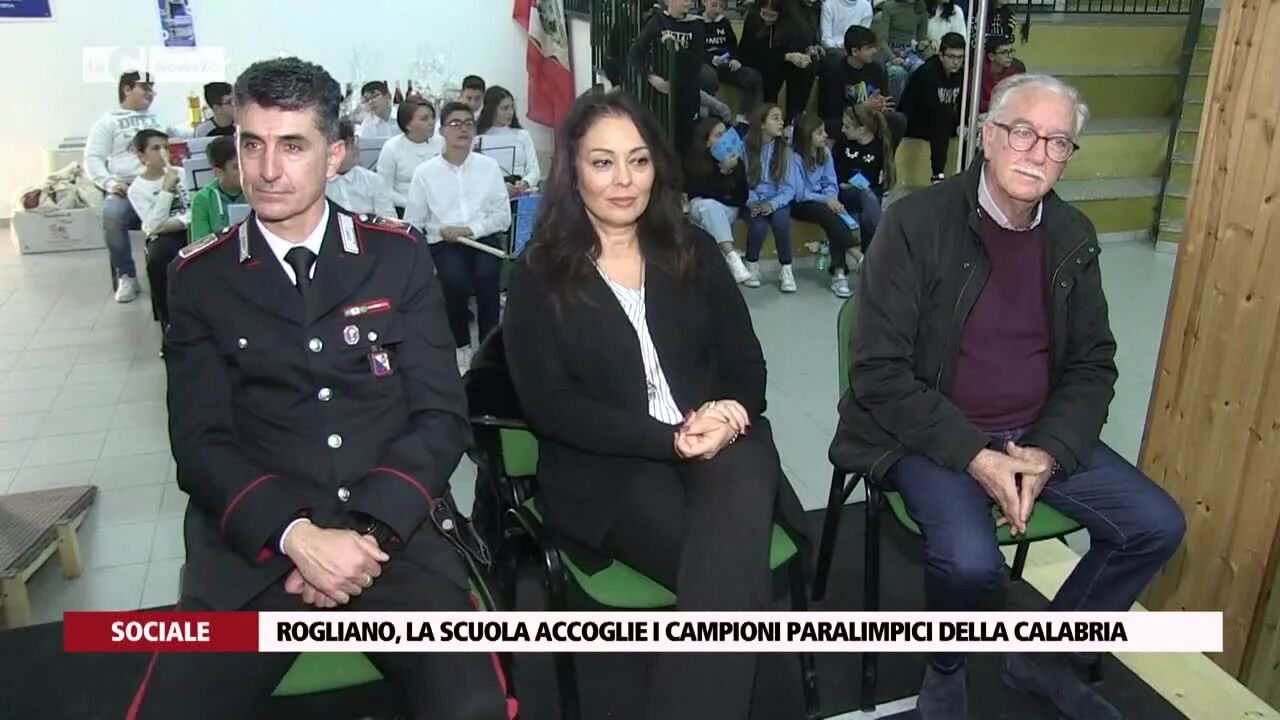 Rogliano, la scuola accoglie i campioni paralimpici della Calabria