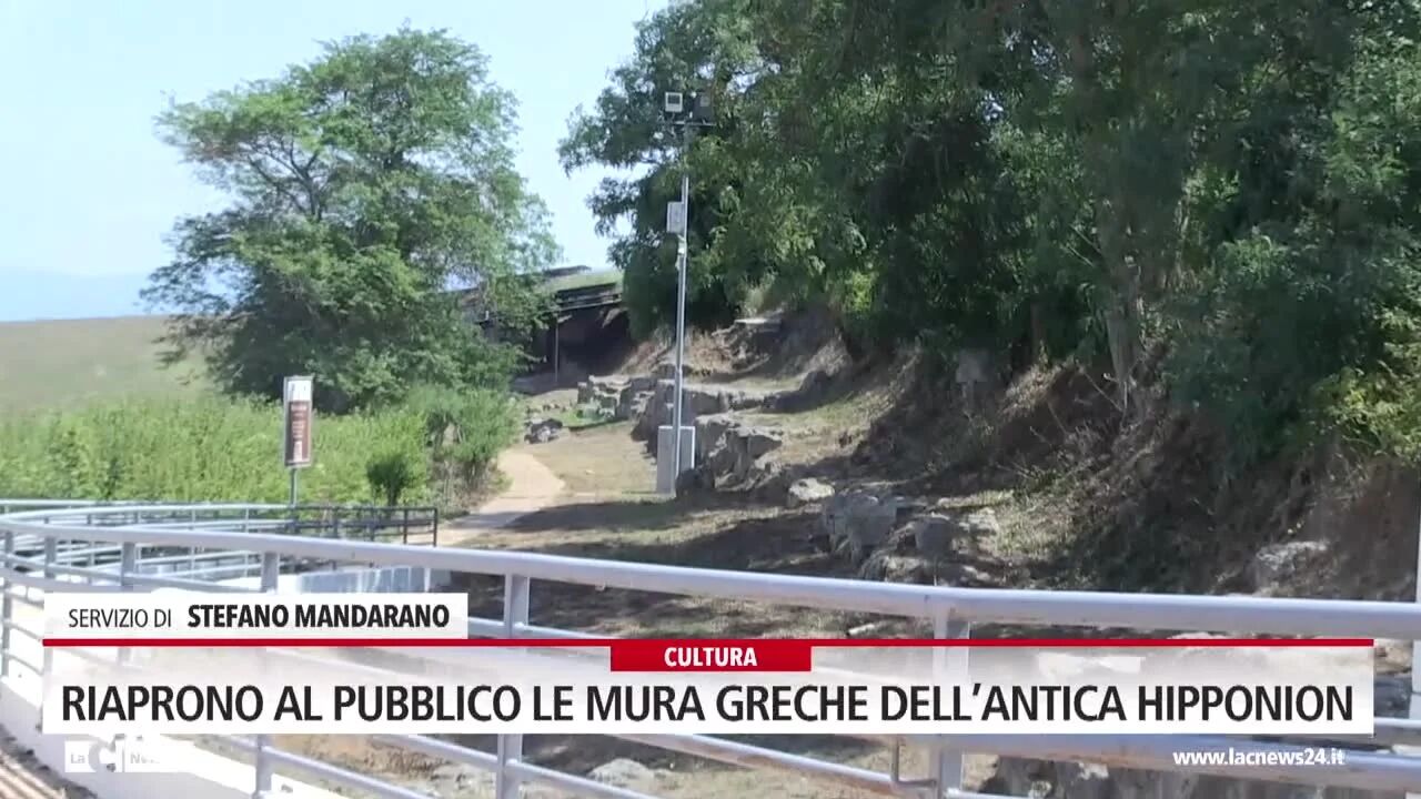 Riaprono al pubblico le mura greche dell’antica Hipponion