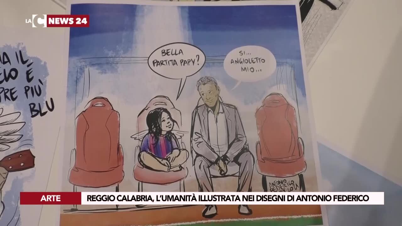 Reggio Calabria, l’umanità illustrata nei disegni di Antonio Federico