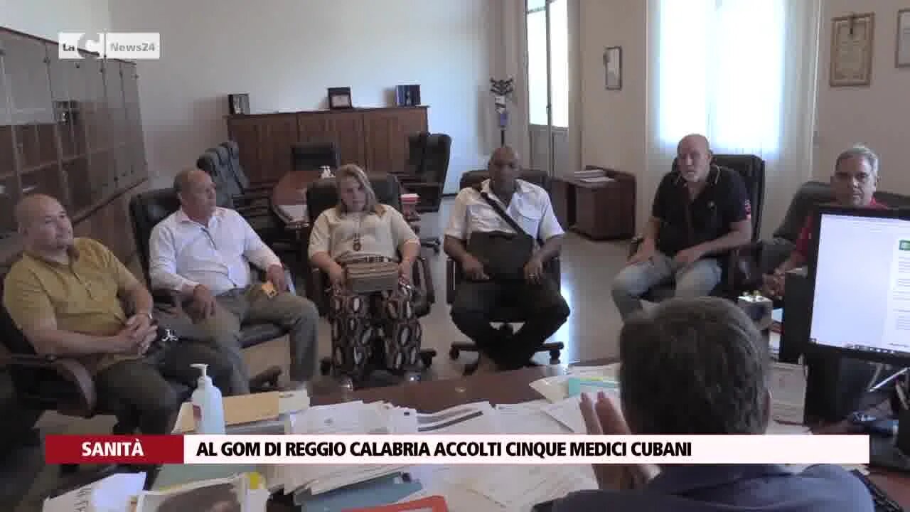 Al  Gom di Reggio Calabria accolti cinque medici Cubani