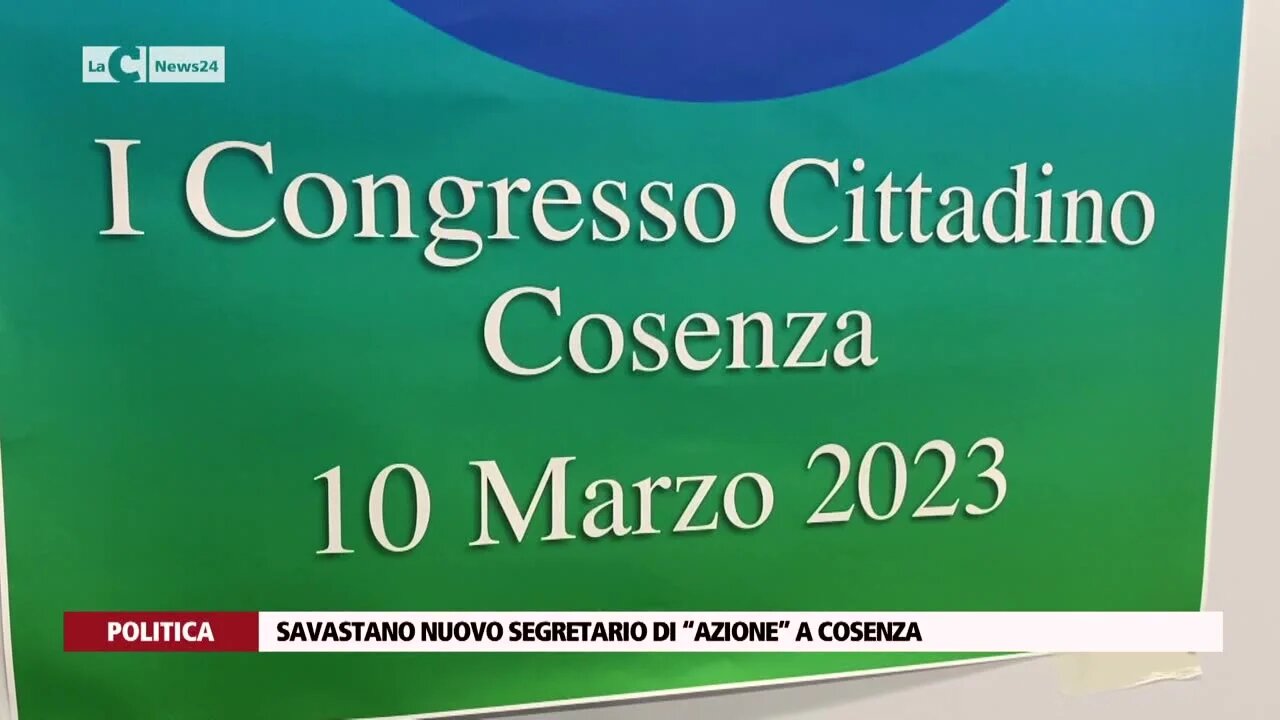 Savastano nuovo segretario di “Azione” a Cosenza