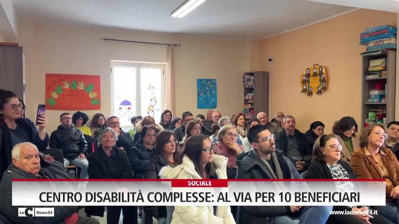 Centro disabilità complesse, al via per 10 beneficiari