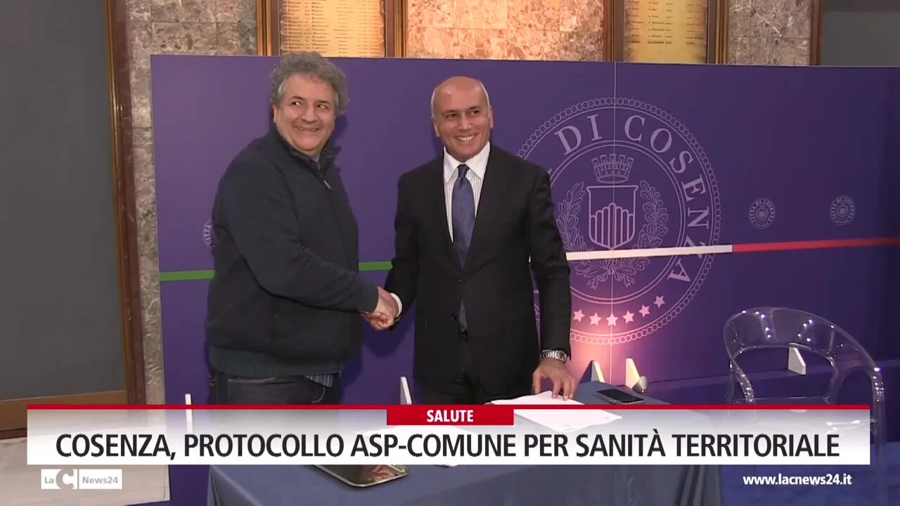 Cosenza, protocollo Asp-Comune per sanità territoriale