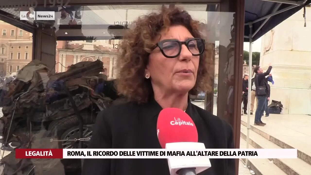 Roma, il ricordo delle vittime di mafia all'Altare della Patria