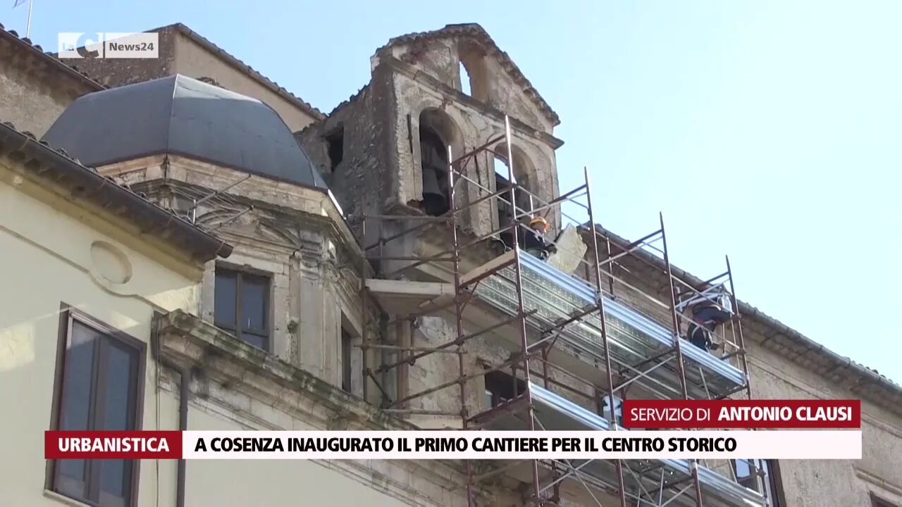 A Cosenza inaugurato il primo cantiere per il centro storico