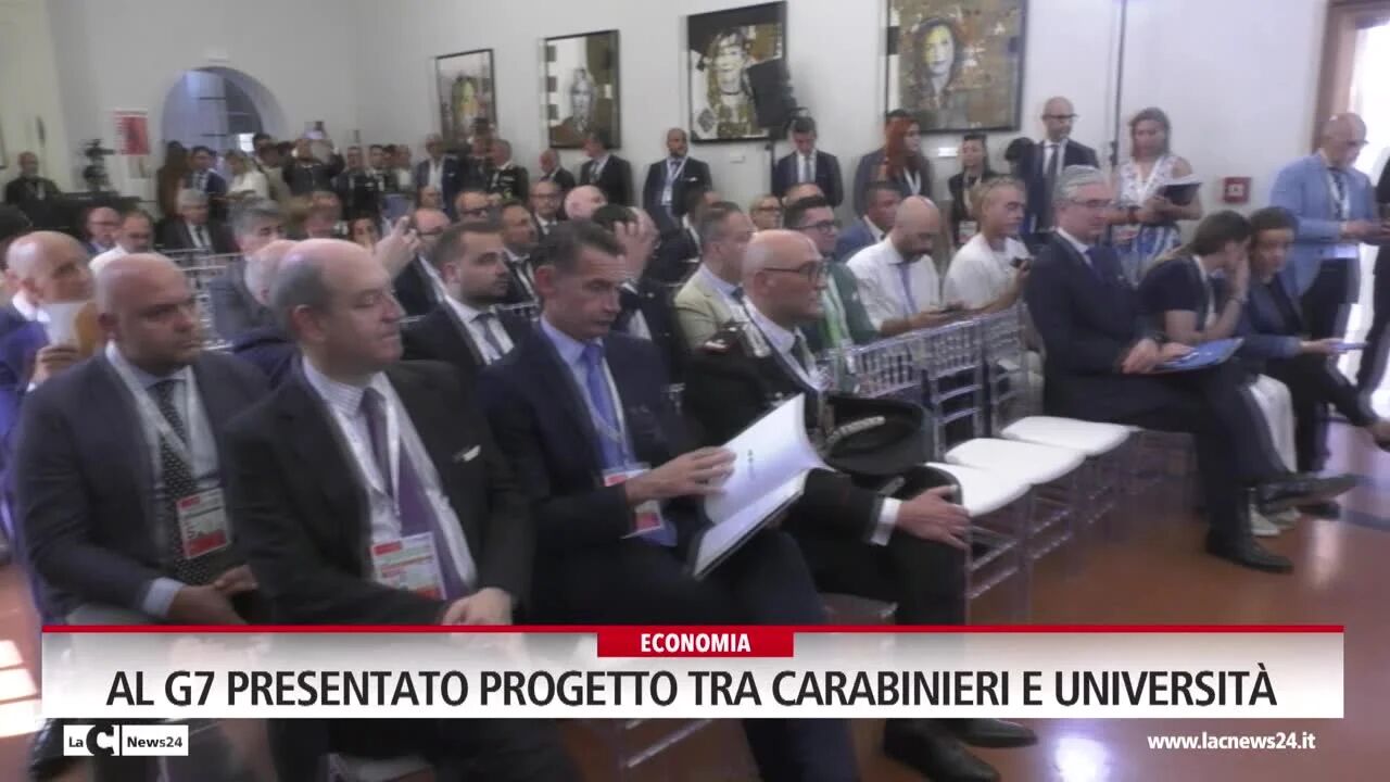 Al G7 presentato progetto tra carabinieri e università