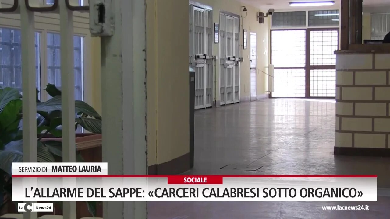 L’allarme del Sappe: «Carceri calabresi sotto organico»