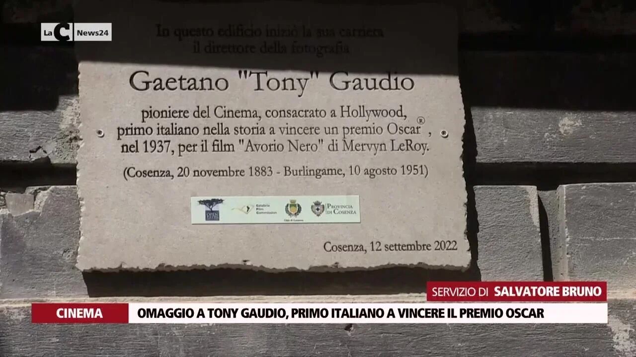 Omaggio a Tony Gaudio, primo italiano a vincere il premio Oscar