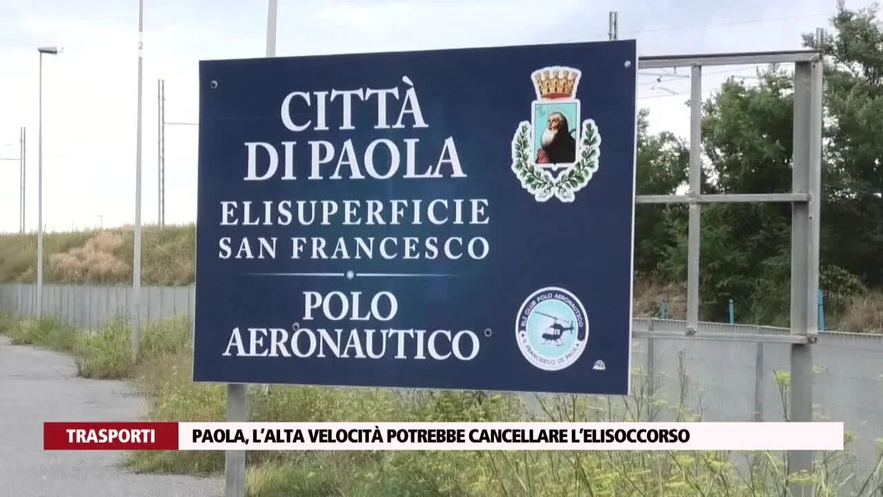Paola, l’alta velocità potrebbe cancellare l’elisoccorso