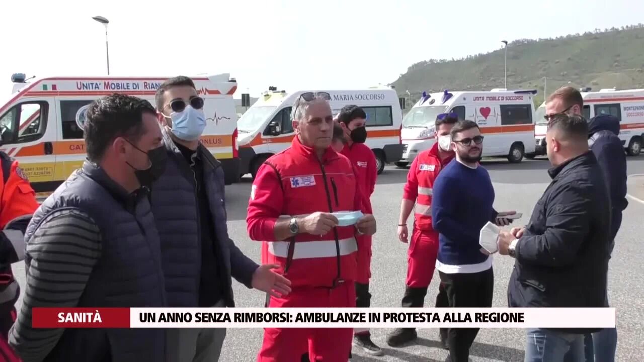 Un anno senza rimborsi: ambulanze in protesta alla regione