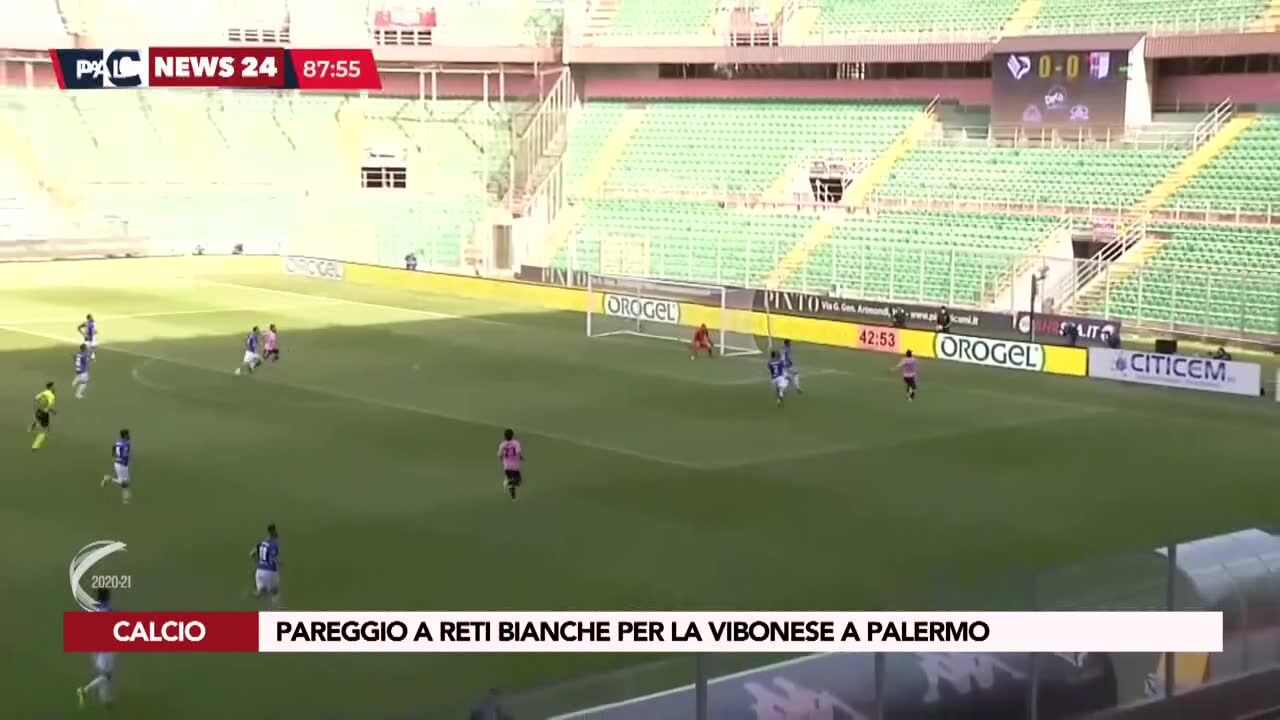 Pareggio a reti bianche per la Vibonese a Palermo