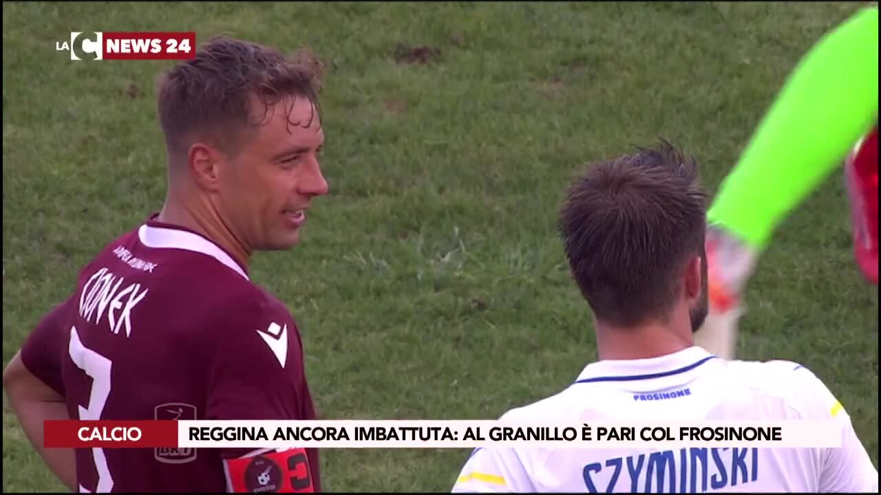 Reggina ancora imbattuta: al Granillo è pari col Frosinone
