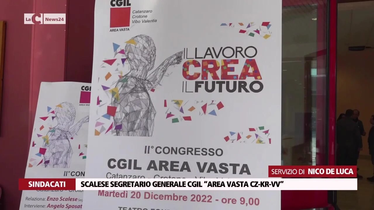 Scalese segretario generale Cgil “Area vasta Cz-Kr-Vv”