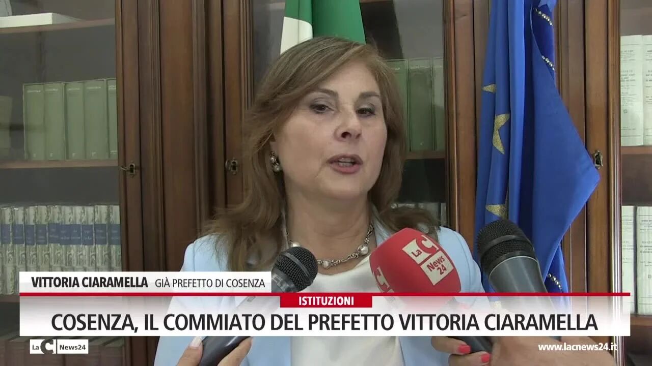 Cosenza, il commiato del prefetto Vittoria Ciaramella