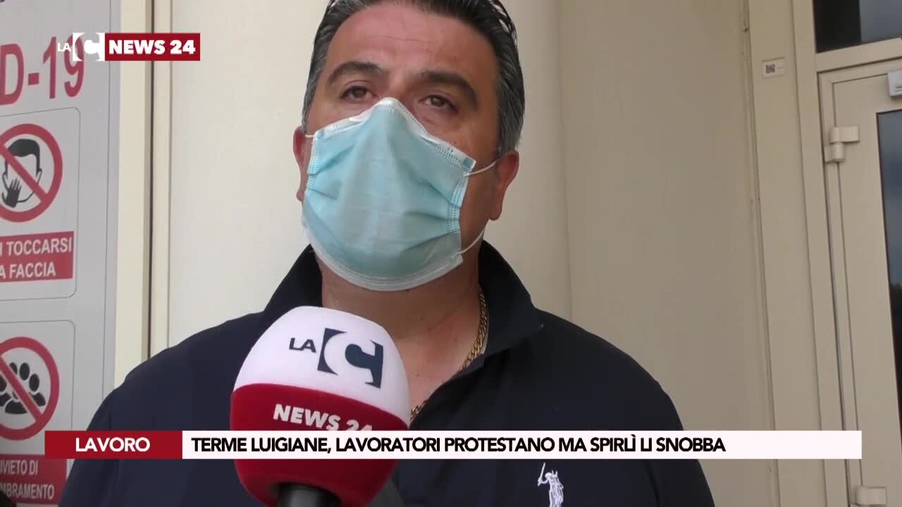 I dipendenti delle Terme Luigiane “occupano” la Regione