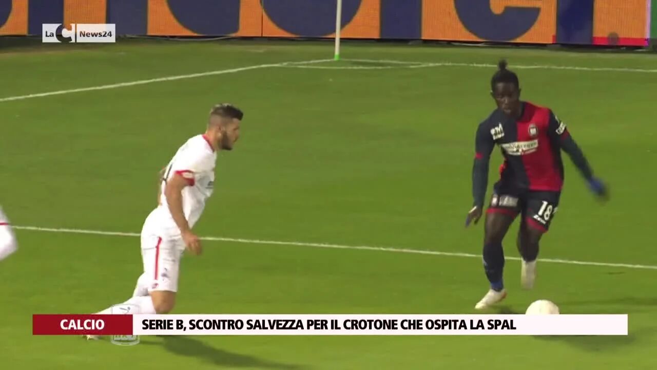 Serie B, scontro salvezza per il Crotone che ospita la Spal