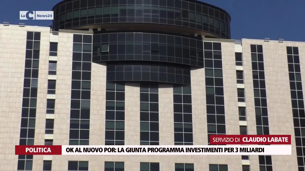 Ok al nuovo Por la giunta programma investimenti per 3 miliardi