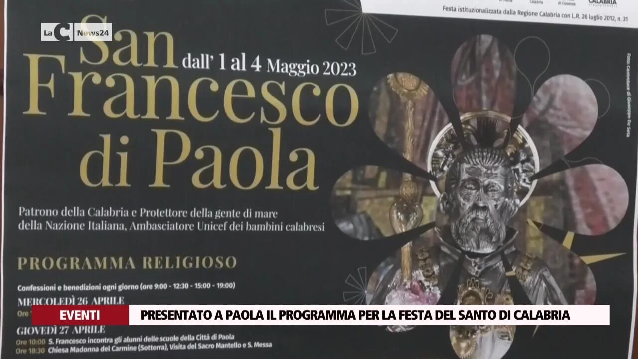 Presentato a Paola il programma per la festa del santo di Calabria