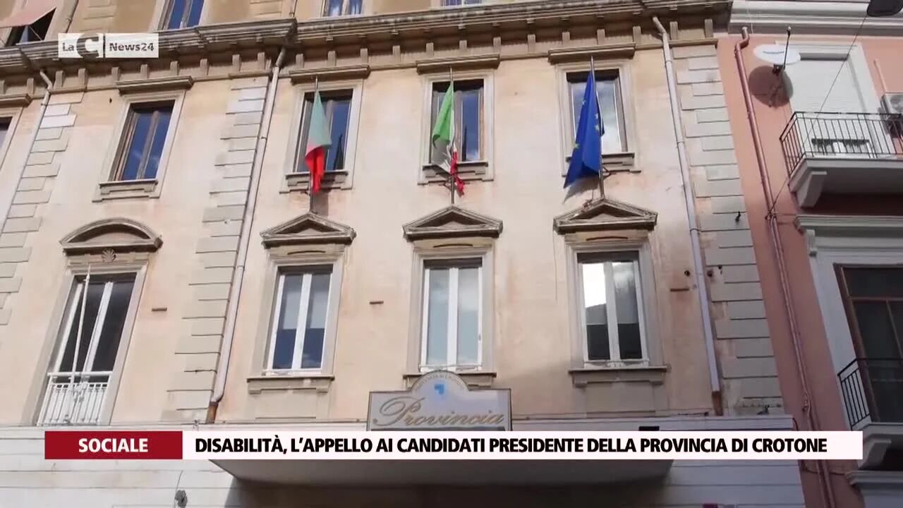 Disabilità, l’appello ai candidati Presidente della Provincia di Crotone