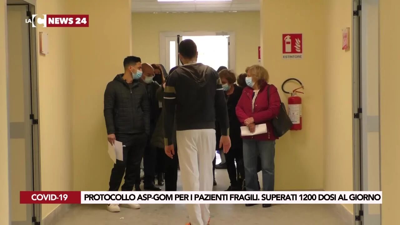 Protocollo Asp-Gom per i pazienti fragili. superate 1200 dosi al giorno