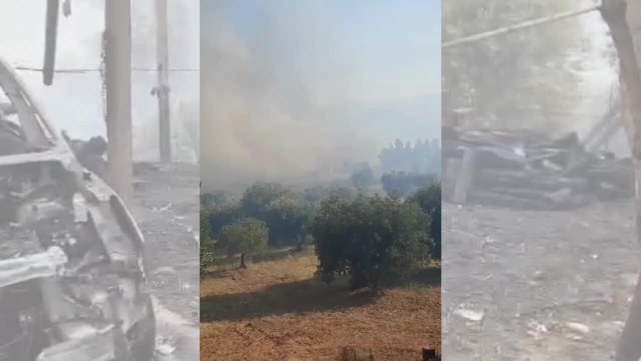 INCENDIO VALLE DELL'ESARO