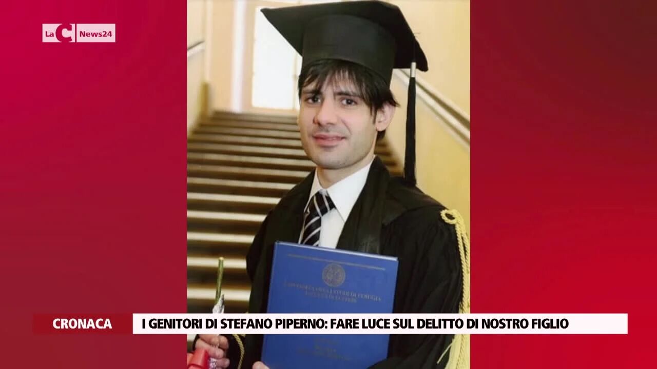 I genitori di Stefano Piperno: fare luce sul delitto di nostro figlio