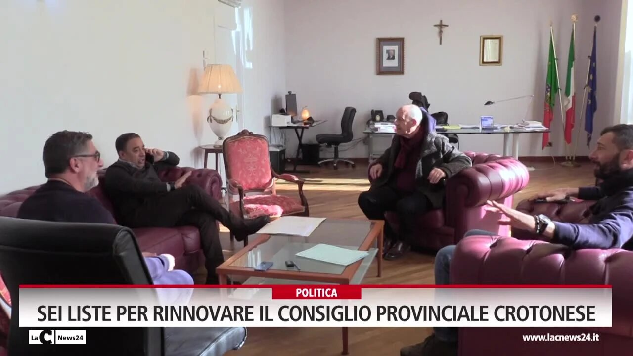 Sei liste per rinnovare il consiglio provinciale Crotonese