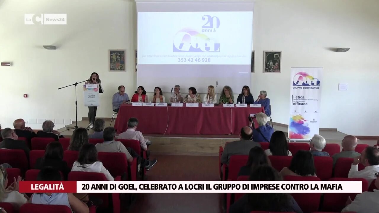 20 anni di Goel, celebrato a Locri il gruppo di imprese contro la mafia