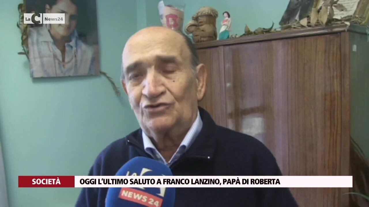 Oggi l’ultimo saluto a Franco Lanzino, papà di Roberta