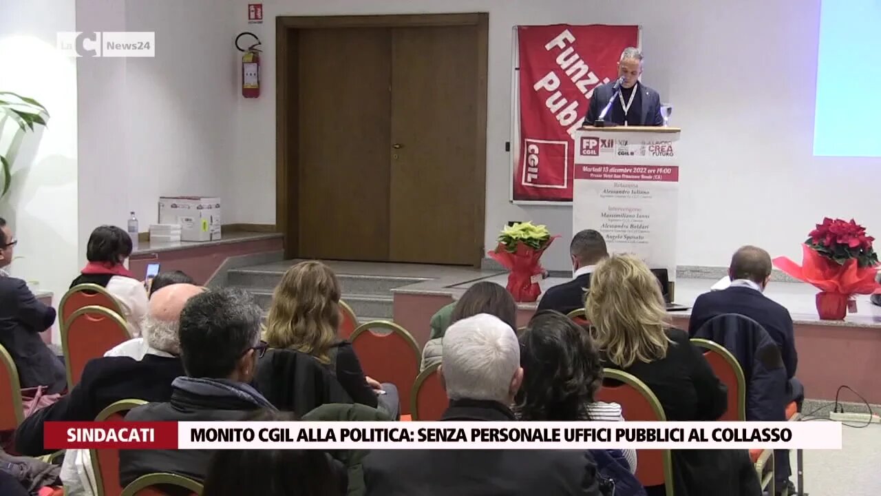 Monito Cgil alla politica: senza personale uffici pubblici al collasso