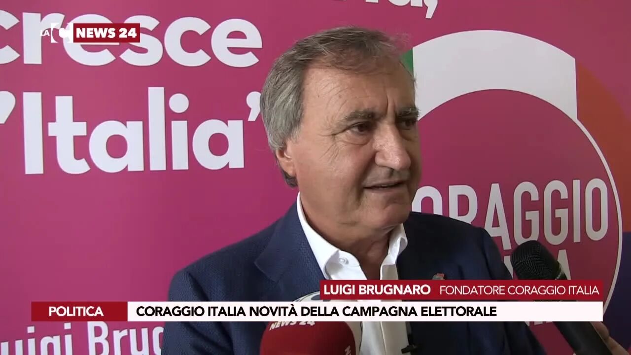 Coraggio Italia novità della campagna elettorale